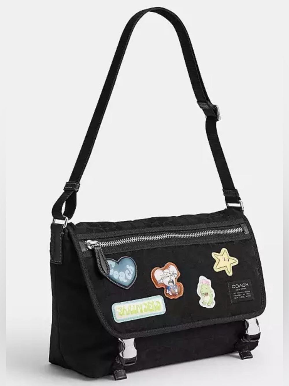 Coach X Brain Dead Lane Messenger
In Signature Nylon With Patches - Picture 4 of 8